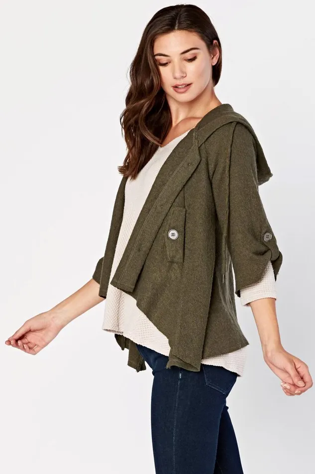 Sweeping Cape Jacket Olivander Clothing XCVI Jackets