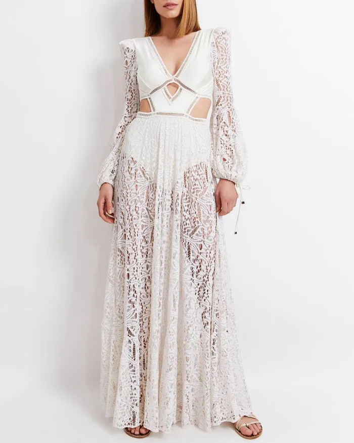 Swim CutOut Lace Beach Dress X Harrods FINAL SALE PatBO Beach Dresses