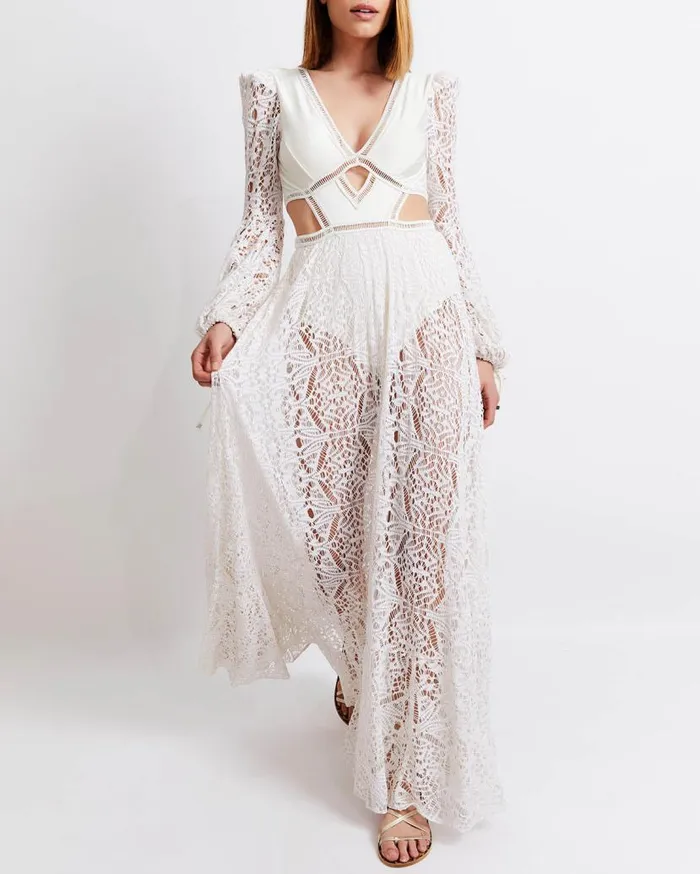 Swim CutOut Lace Beach Dress X Harrods FINAL SALE PatBO Beach Dresses