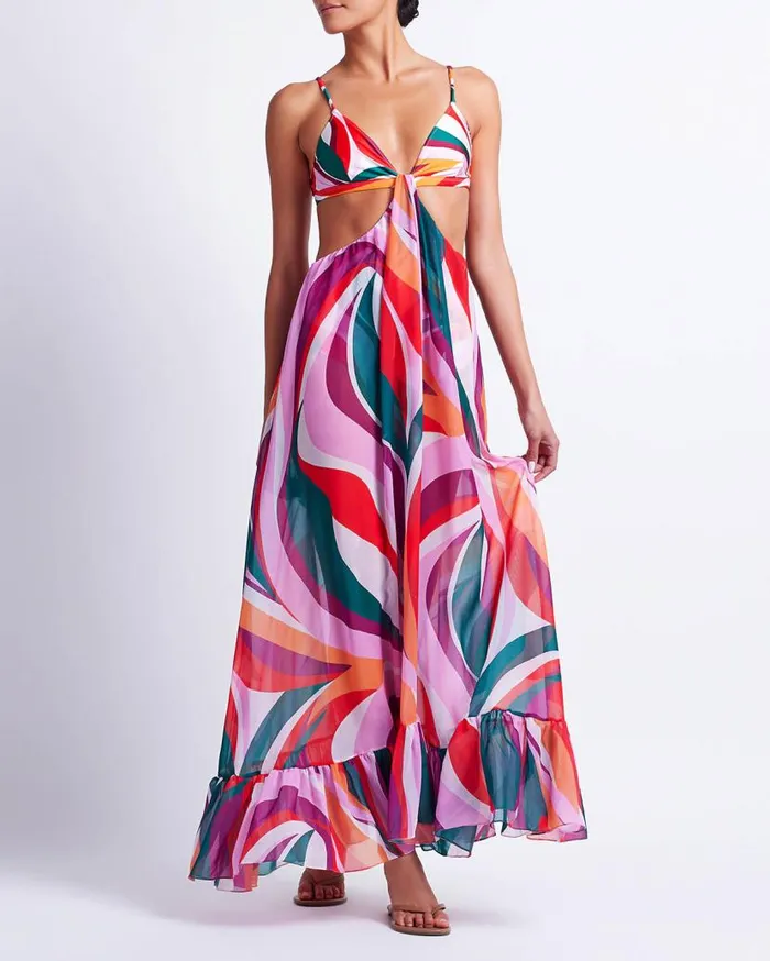 Swim DELOS CUTOUT BEACH DRESS FINAL SALE PatBO Beach Dresses