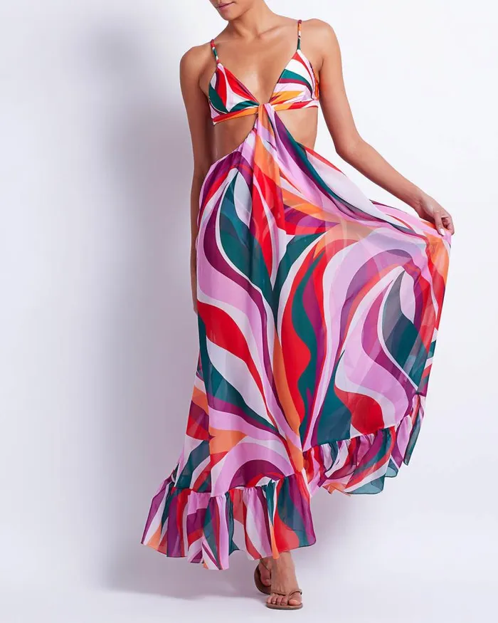 Swim DELOS CUTOUT BEACH DRESS FINAL SALE PatBO Beach Dresses
