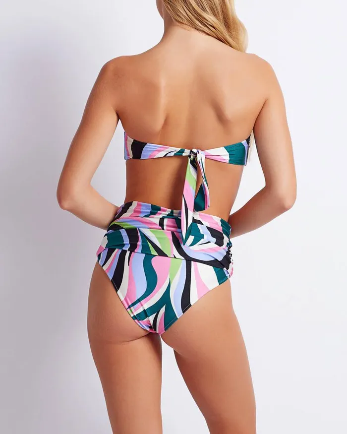 Swim DELOS HIGH WAIST BIKINI BOTTOM FINAL SALE PatBO Bikinis
