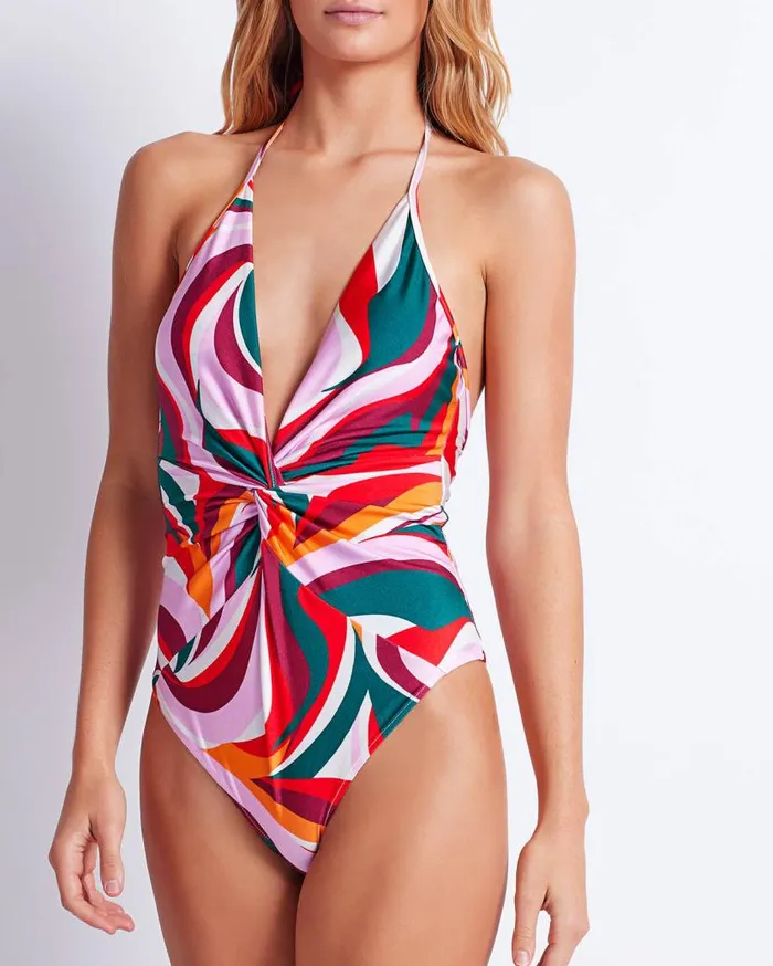 Swim DELOS PLUNGE SWIMSUIT FINAL SALE PatBO One Pieces