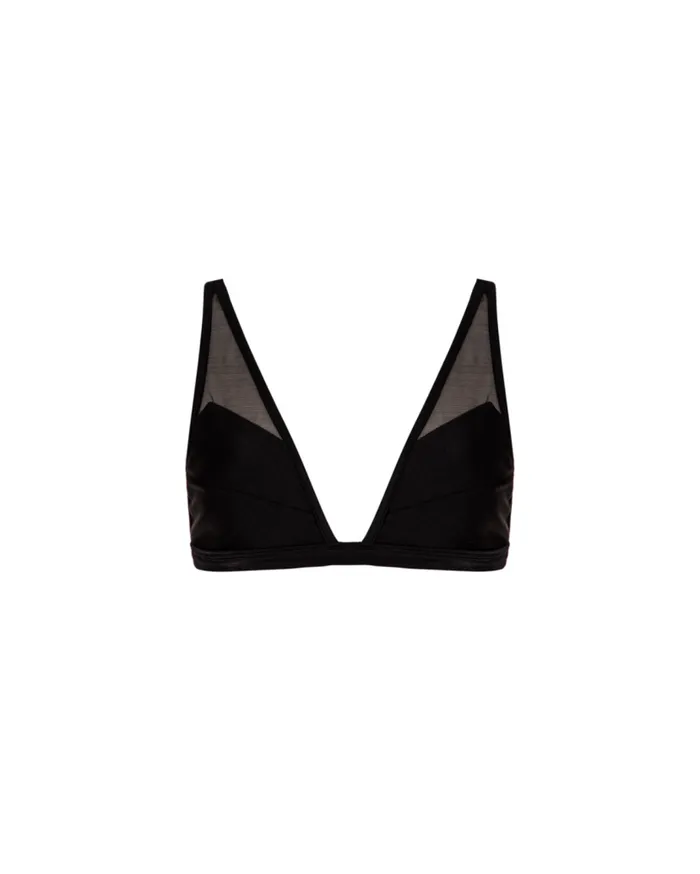 Swim MESH PANEL BIKINI TOP FINAL SALE PatBO Bikinis