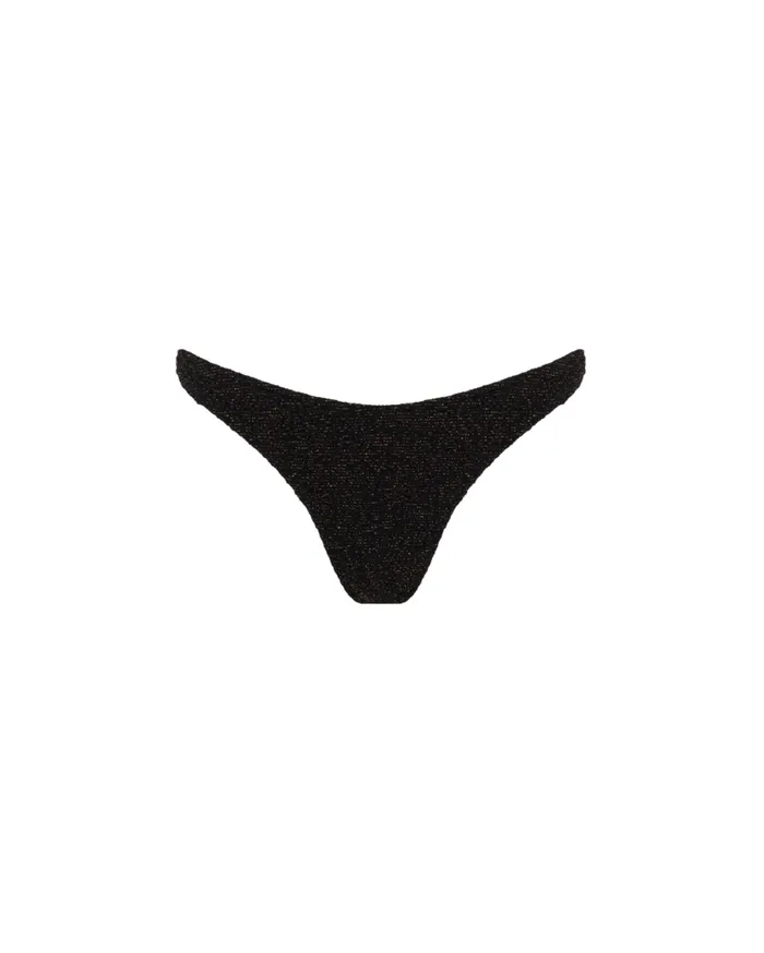 Swim Metallic Jacquard Bikini Bottom PatBO Bikinis
