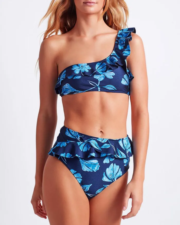 Swim Nightflower High Waist Bikini Bottom FINAL SALE PatBO Bikinis