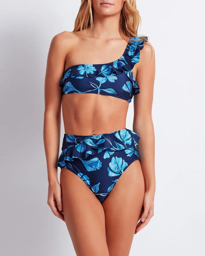 Swim Nightflower High Waist Bikini Bottom FINAL SALE PatBO Bikinis