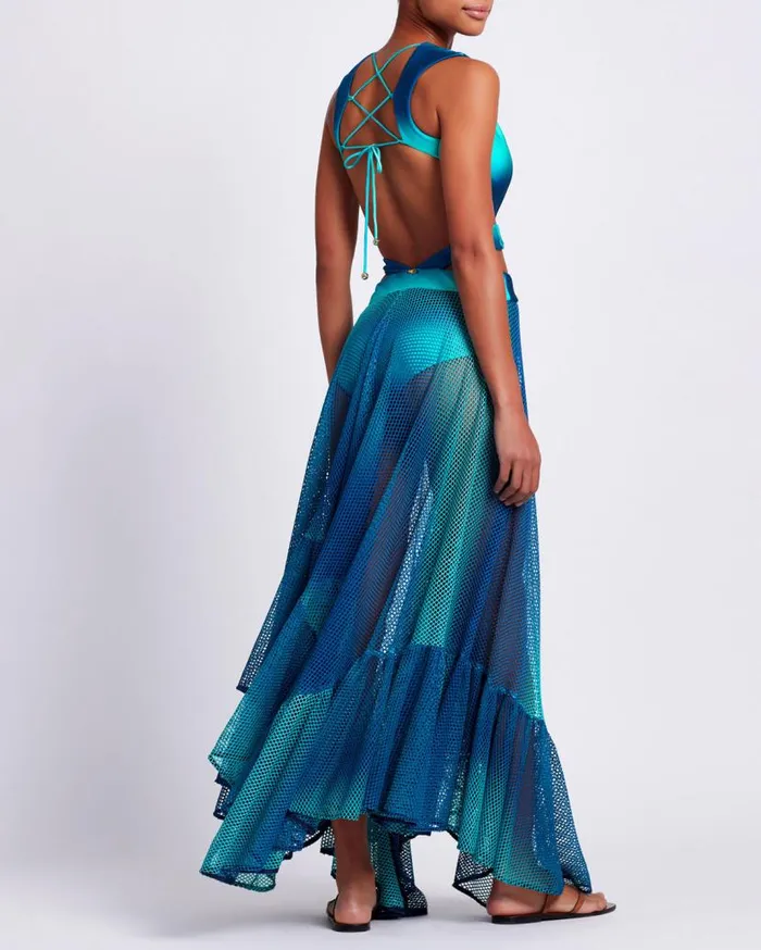 Swim OMBRE NETTED BEACH DRESS FINAL SALE PatBO Beach Dresses