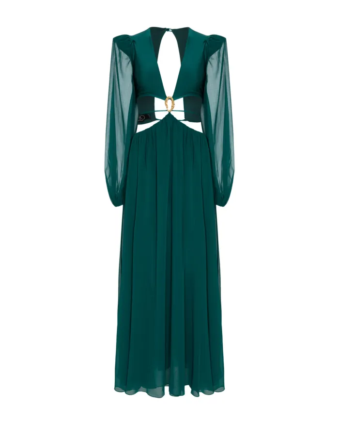 Swim PISCINA CUTOUT MAXI DRESS PatBO Beach Dresses
