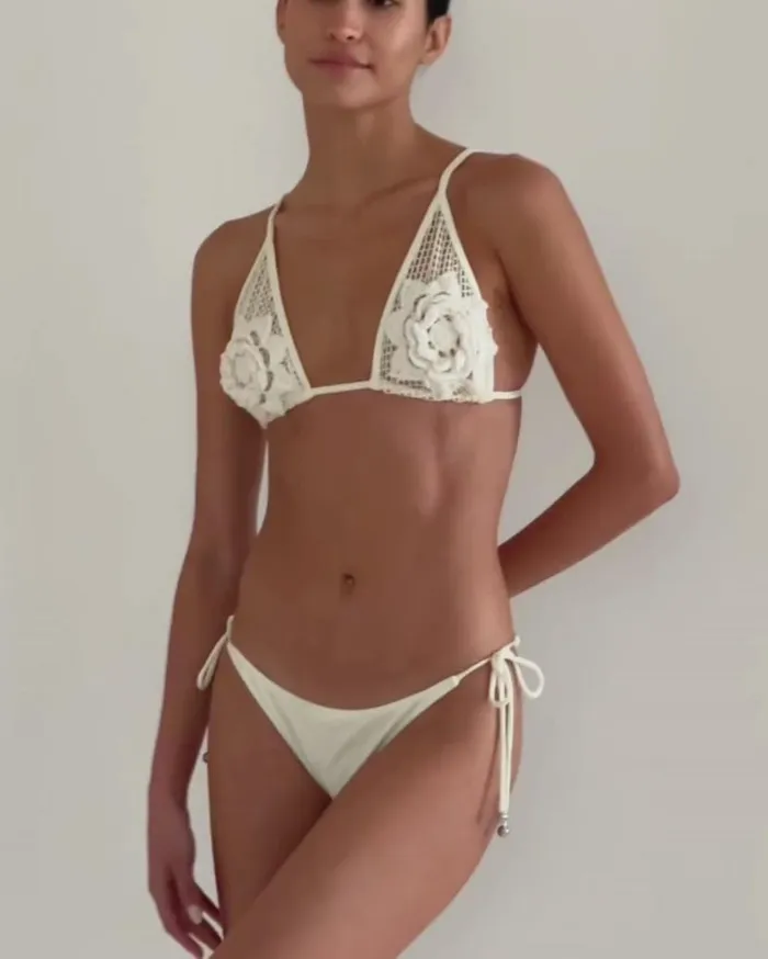 Swim String Bikini Bottom PatBO Bikinis