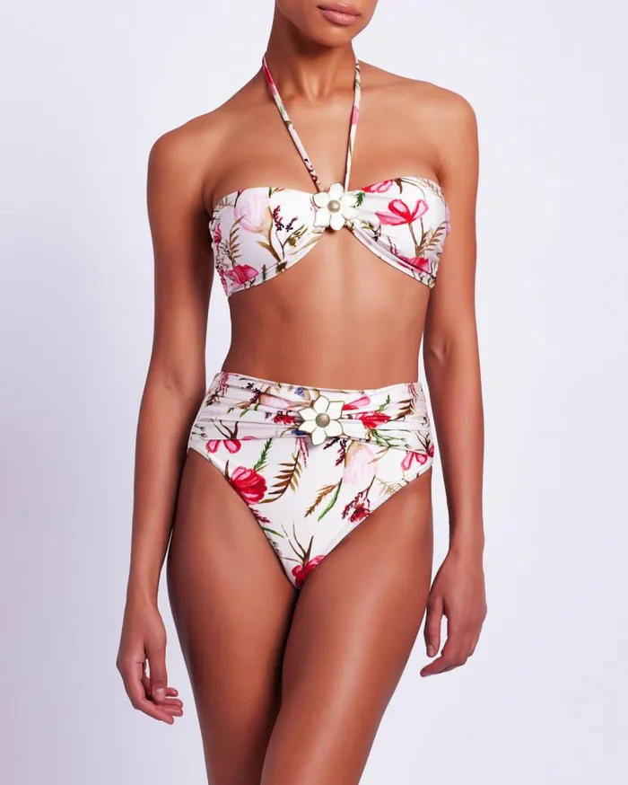 Swim Viera Halterneck Bikini Top PatBO Bikinis