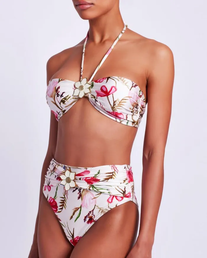 Swim Viera Halterneck Bikini Top PatBO Bikinis