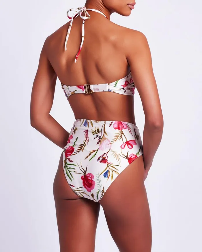 Swim Viera Halterneck Bikini Top PatBO Bikinis