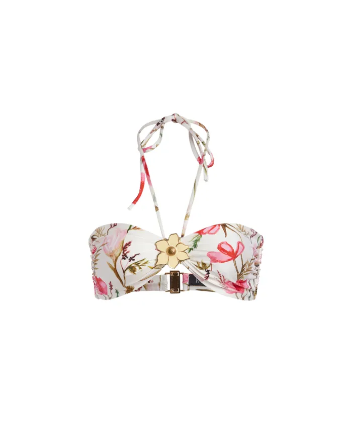 Swim Viera Halterneck Bikini Top PatBO Bikinis