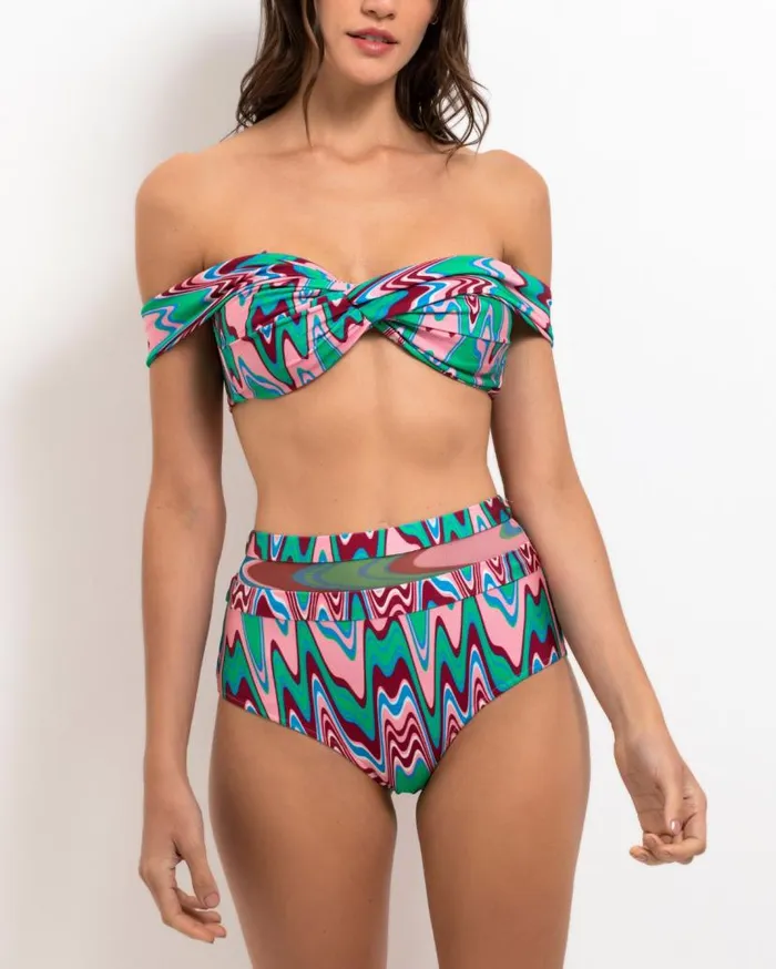 Swim Wave OfftheShoulder Bikini Top FINAL SALE PatBO Bikinis