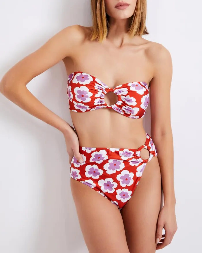 Swim WINDFLOWER BANDEAU BIKINI TOP FINAL SALE PatBO Bikinis