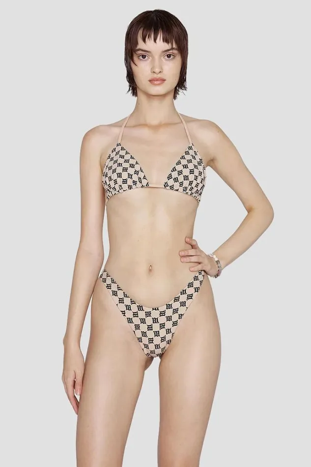 Swimwear Women MISBHV Swim Monogram Bikini Bra Beige