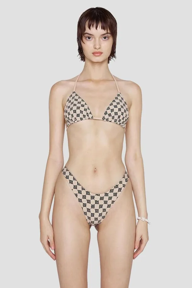 Swimwear Women MISBHV Swim Monogram Bikini Bra Beige