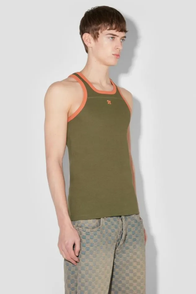 TShirts Men MISBHV M Tank Top Green Orange