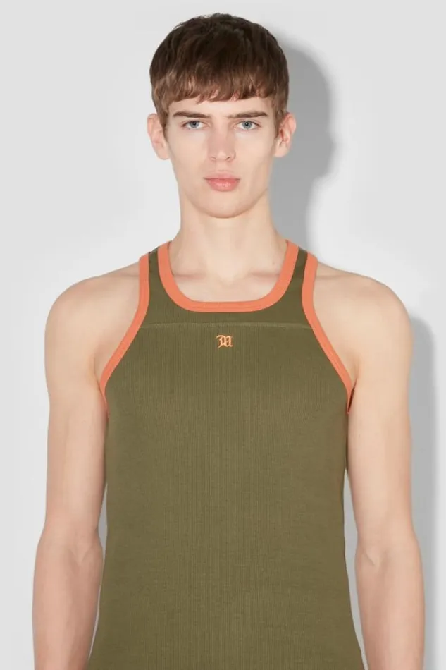 TShirts Men MISBHV M Tank Top Green Orange