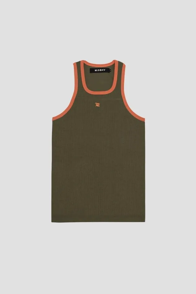 TShirts Men MISBHV M Tank Top Green Orange