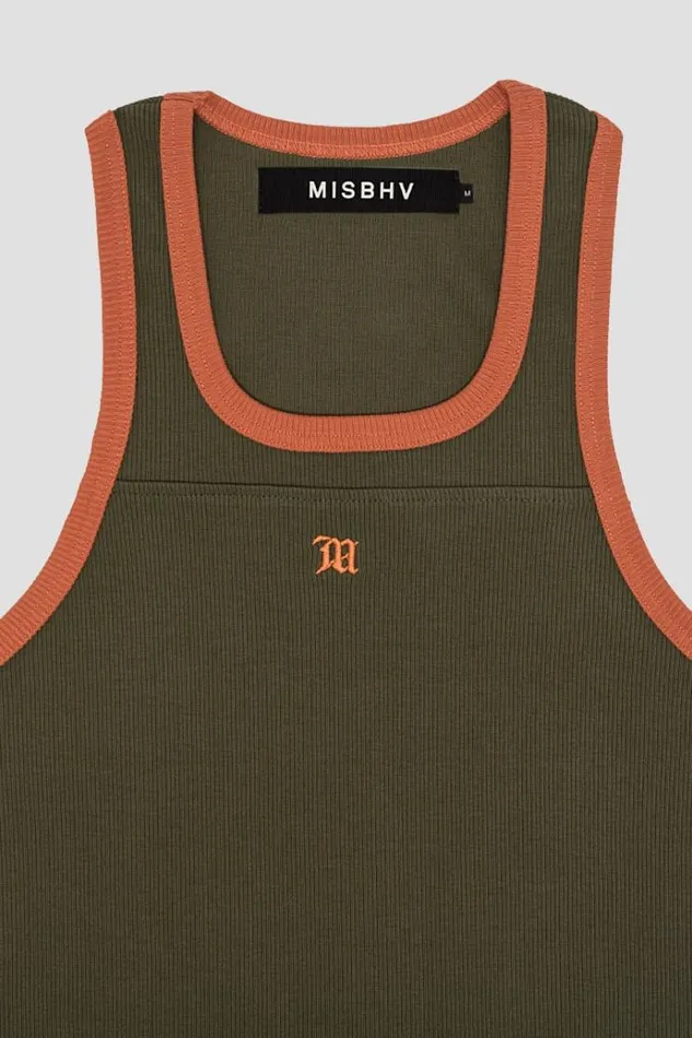 TShirts Men MISBHV M Tank Top Green Orange