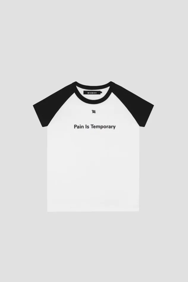 TShirts Men MISBHV Pain Is Temporary Raglan TShirt Off White