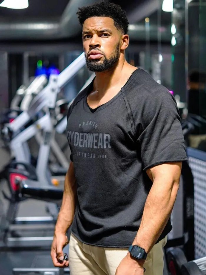 TShirts Mens Ryderwear Advance Fleece Rag Top Black
