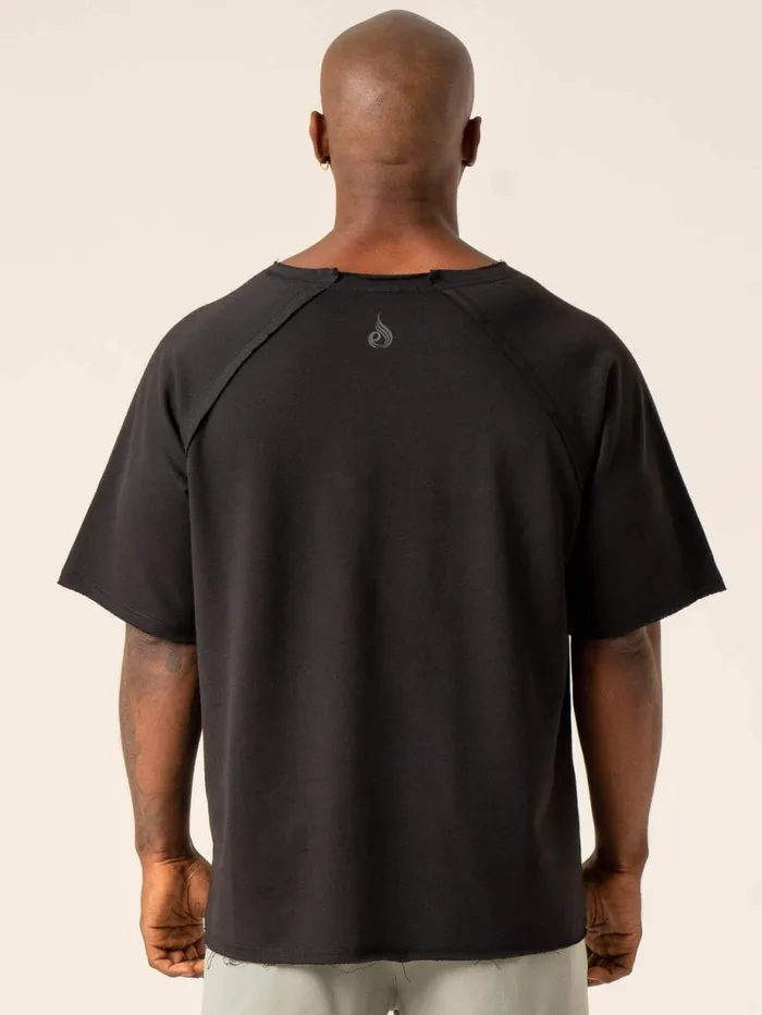 TShirts Mens Ryderwear Advance Fleece Rag Top Black