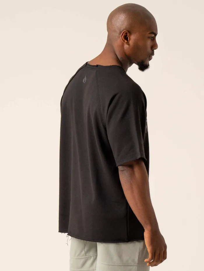TShirts Mens Ryderwear Advance Fleece Rag Top Black