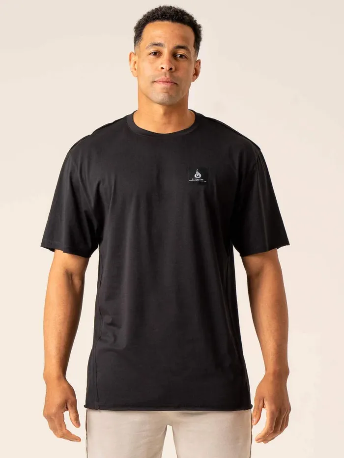 TShirts Mens Ryderwear Dynamic Oversized TShirt Black