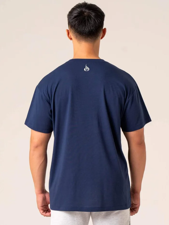 TShirts Mens Ryderwear Emerge Oversized TShirt Navy