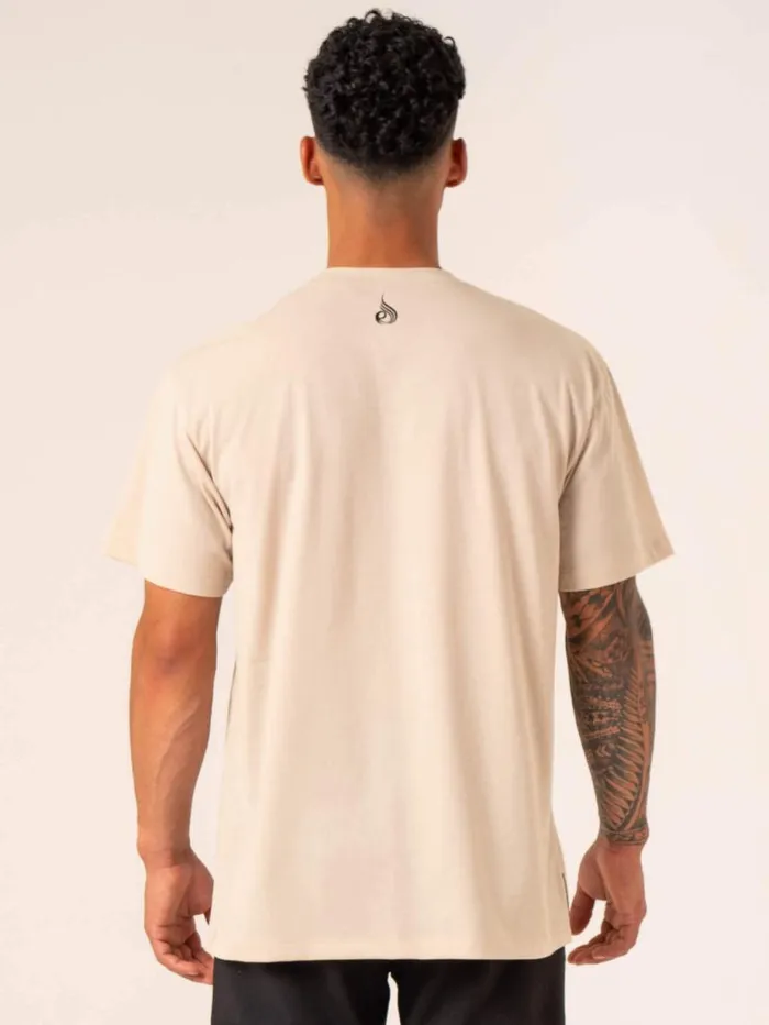 TShirts Mens Ryderwear Emerge Oversized TShirt Sand