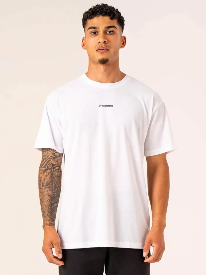 TShirts Mens Ryderwear Emerge Oversized TShirt White