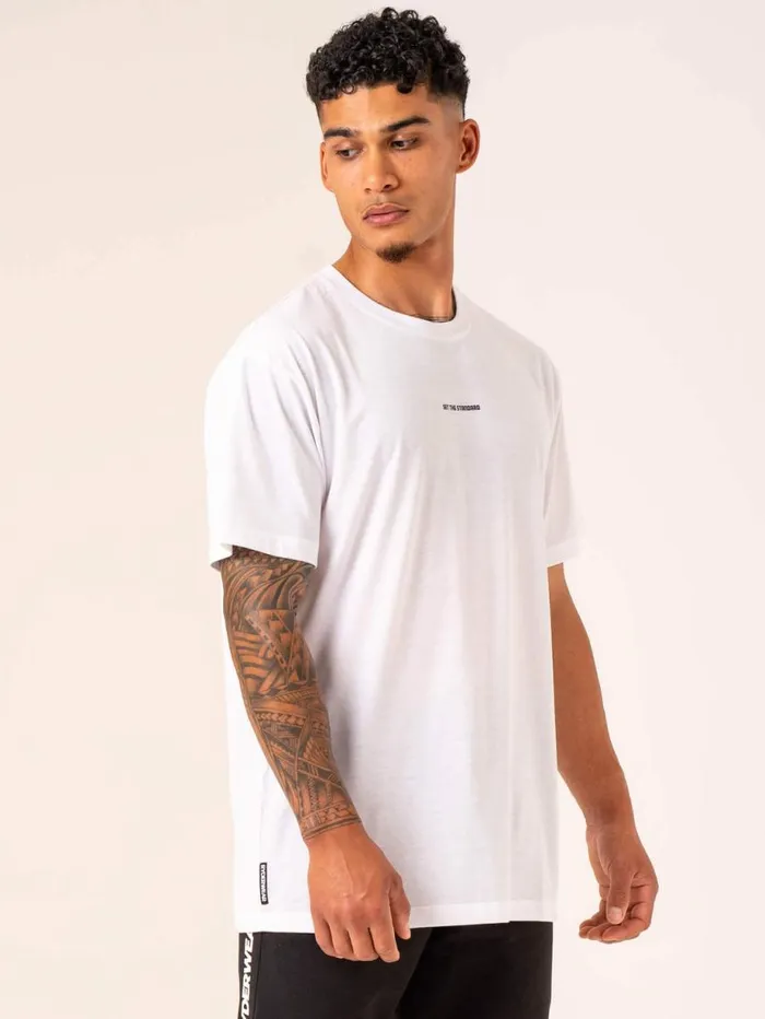 TShirts Mens Ryderwear Emerge Oversized TShirt White