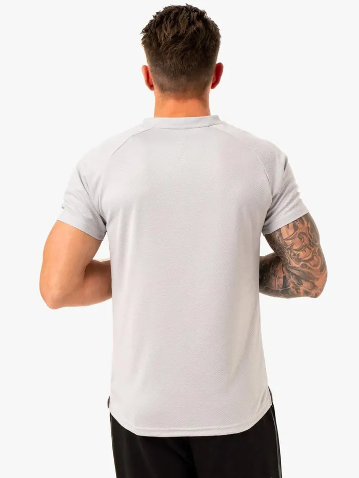 TShirts Mens Ryderwear Enhance TShirt Snow Grey