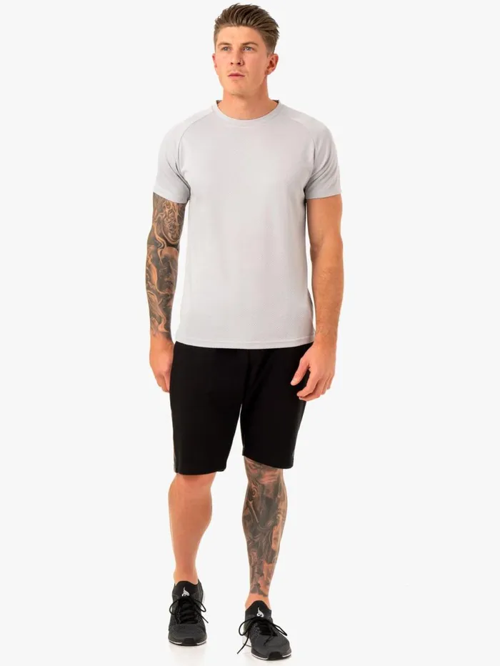 TShirts Mens Ryderwear Enhance TShirt Snow Grey