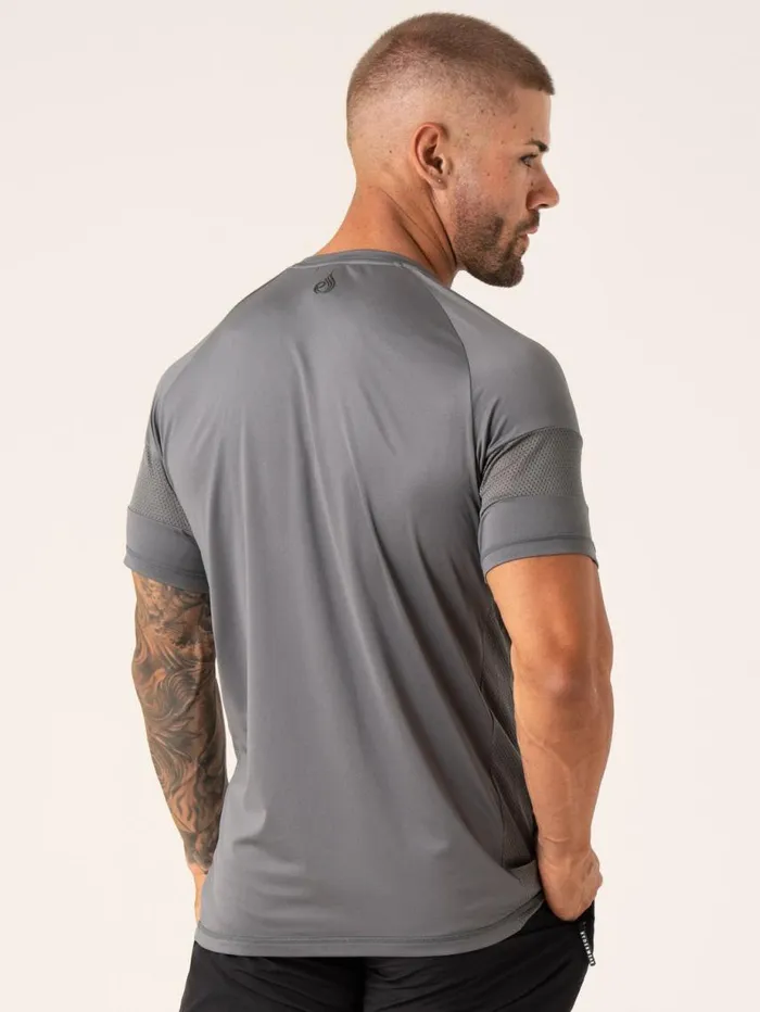 TShirts Mens Ryderwear Flex Mesh TShirt Charcoal