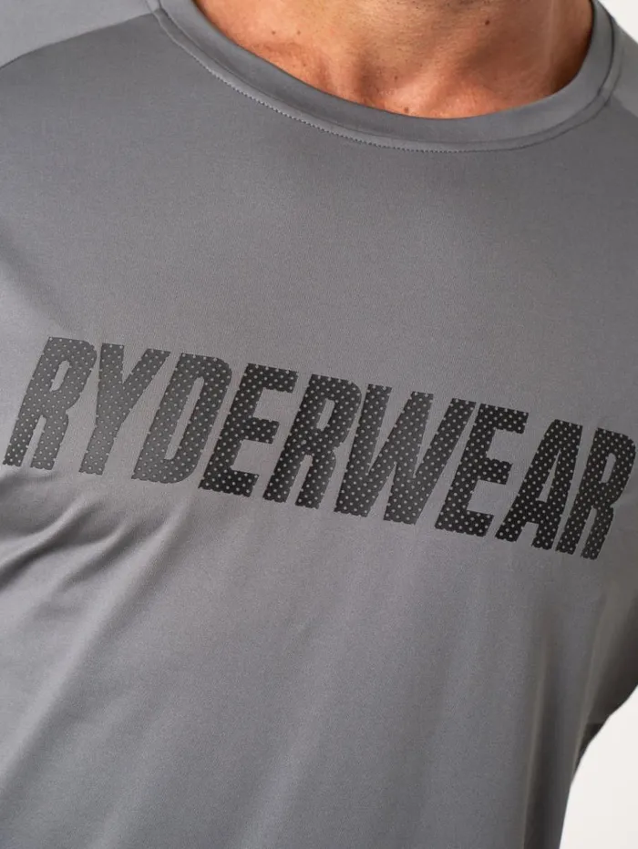 TShirts Mens Ryderwear Flex Mesh TShirt Charcoal