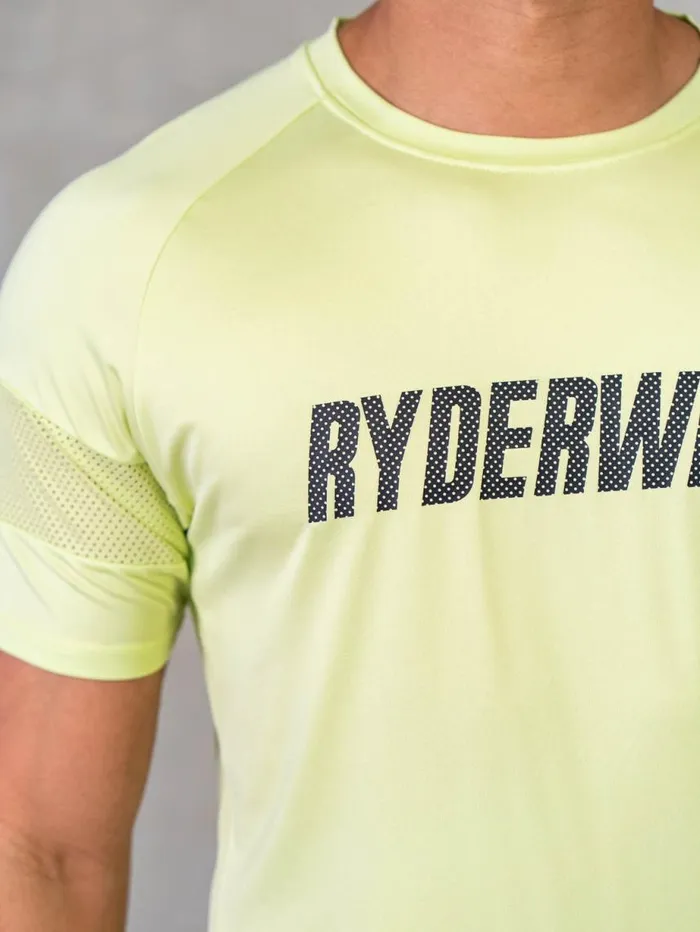TShirts Mens Ryderwear Flex Mesh TShirt Lime