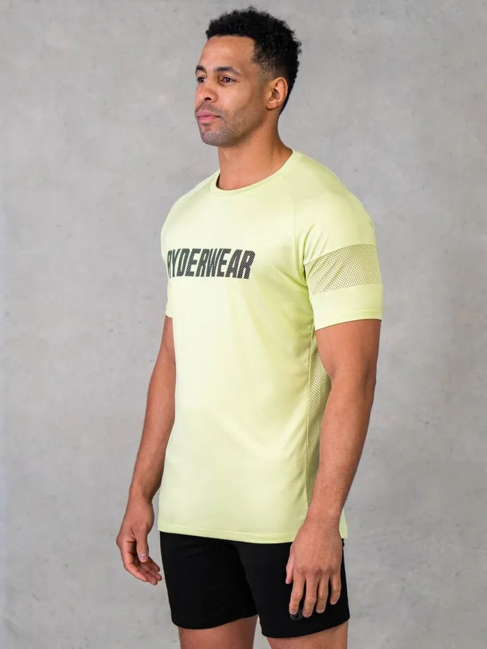 TShirts Mens Ryderwear Flex Mesh TShirt Lime