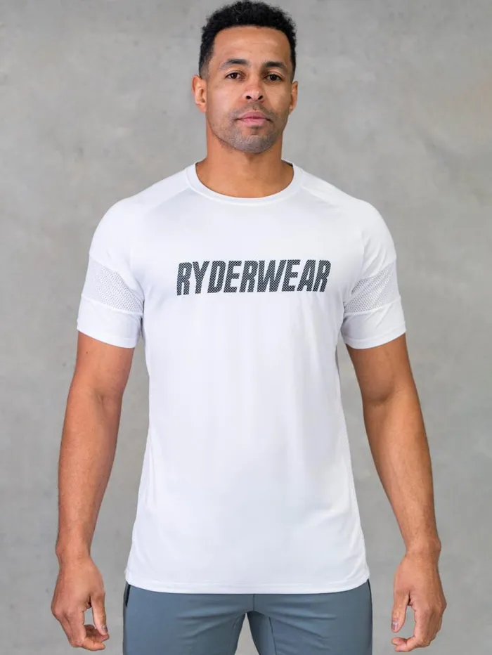 TShirts Mens Ryderwear Flex Mesh TShirt White