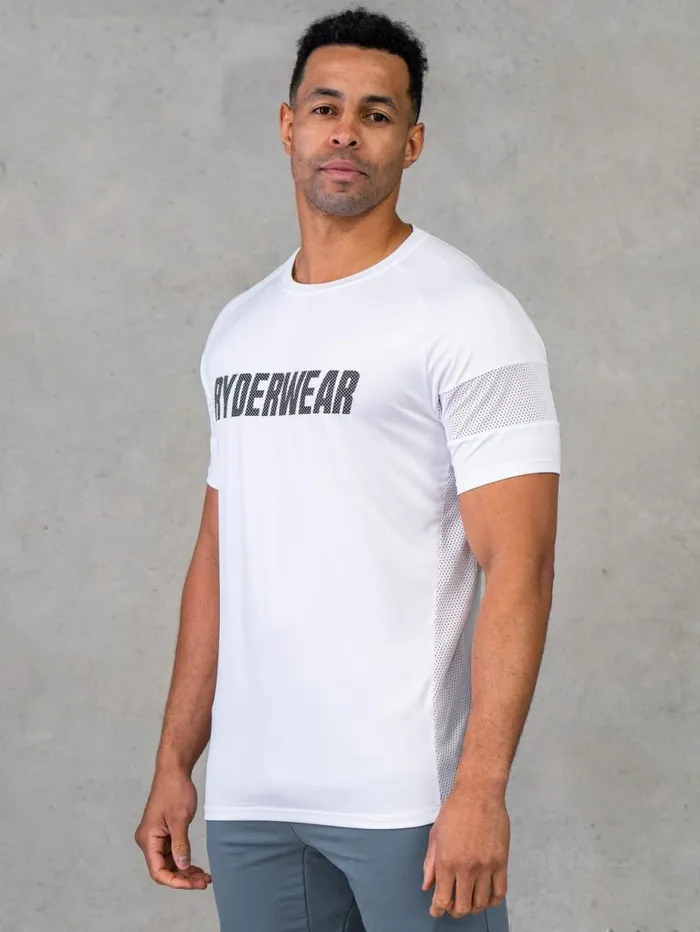 TShirts Mens Ryderwear Flex Mesh TShirt White