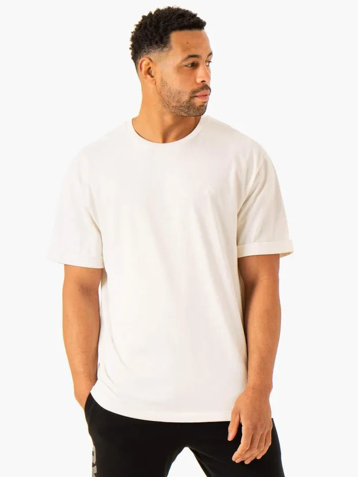 TShirts Mens Ryderwear Heritage Oversized TShirt Off White