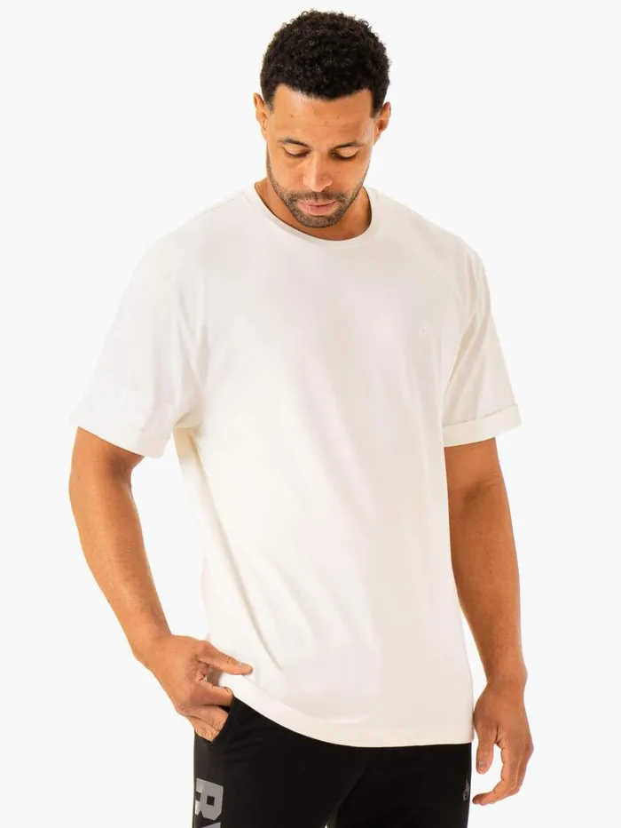 TShirts Mens Ryderwear Heritage Oversized TShirt Off White