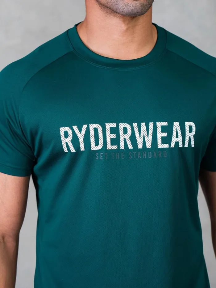 TShirts Mens Ryderwear Legacy Mesh TShirt Emerald