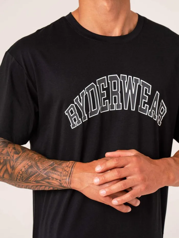 TShirts Mens Ryderwear Men039s Collegiate TShirt Black