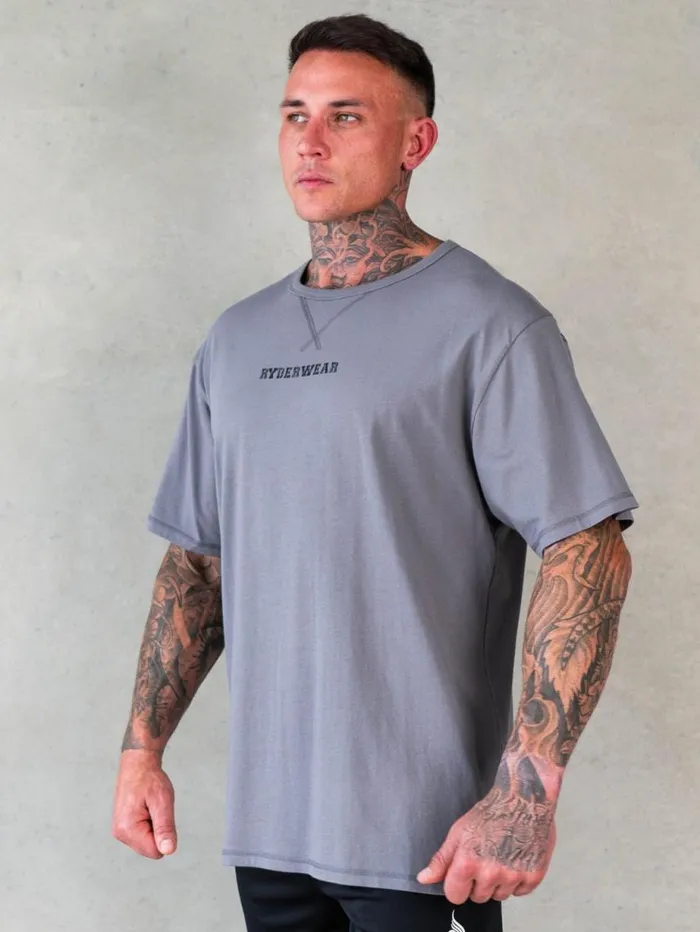 TShirts Mens Ryderwear Octane TShirt Steel Grey
