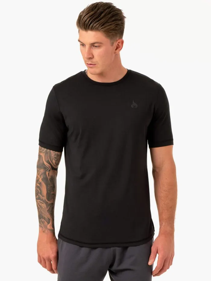 TShirts Mens Ryderwear Optimal Mesh TShirt Black