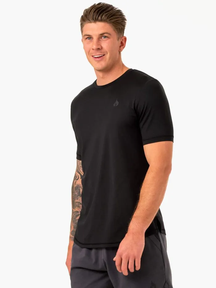 TShirts Mens Ryderwear Optimal Mesh TShirt Black